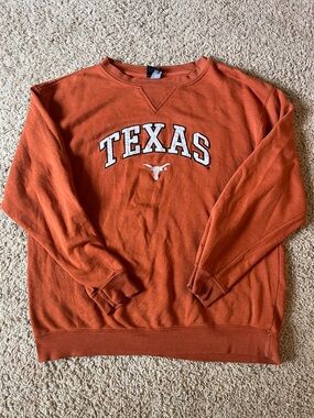 Genuine Stuff Vintage Texas Longhorns Orange Crewneck Sweatshirt Mens XL